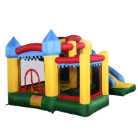Costway Mighty Inflatable Bounce House Castle Jumper Moonwalk Bouncer Without Blower   